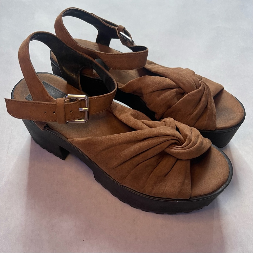 Pull&Bear Platform sandals size 38